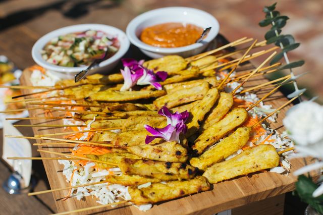 Thailand appetizers outdoors