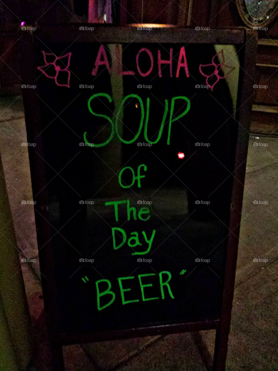 Soup of the day. Soup of the day