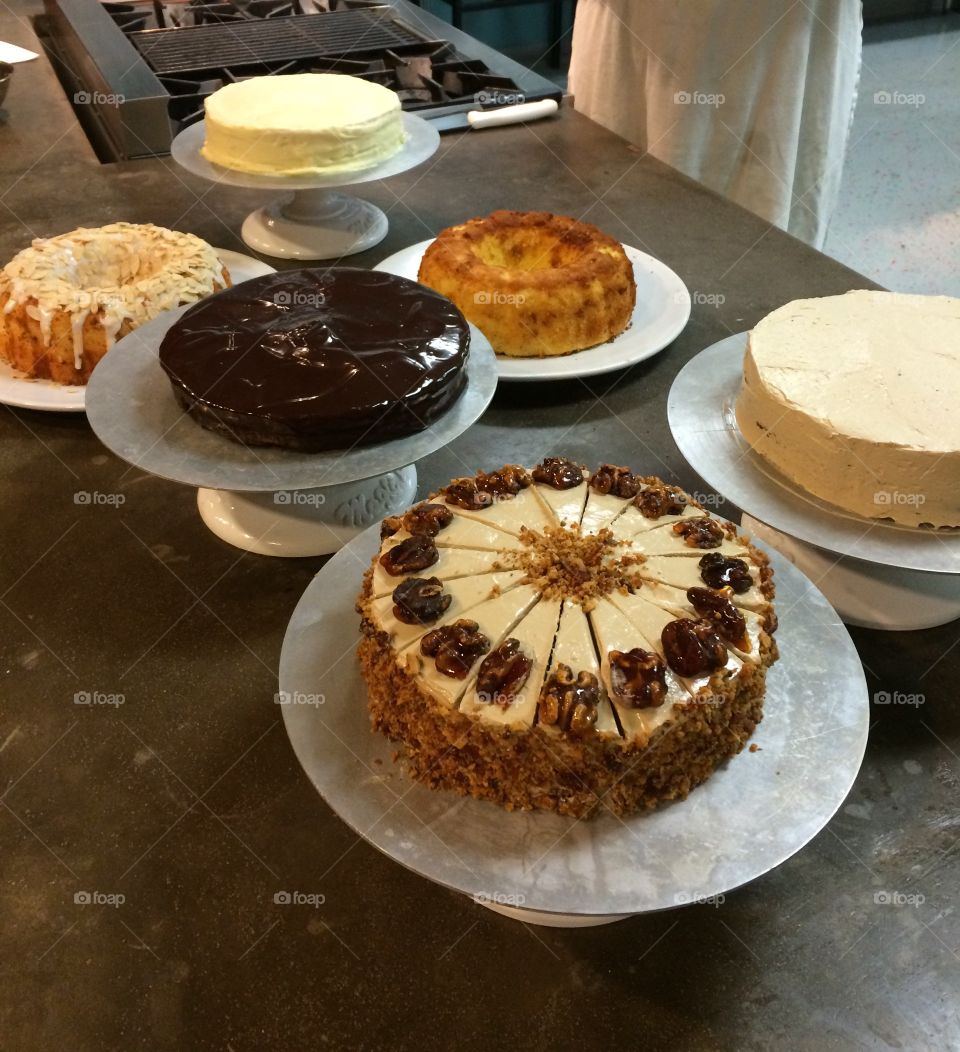 Assorted cakes