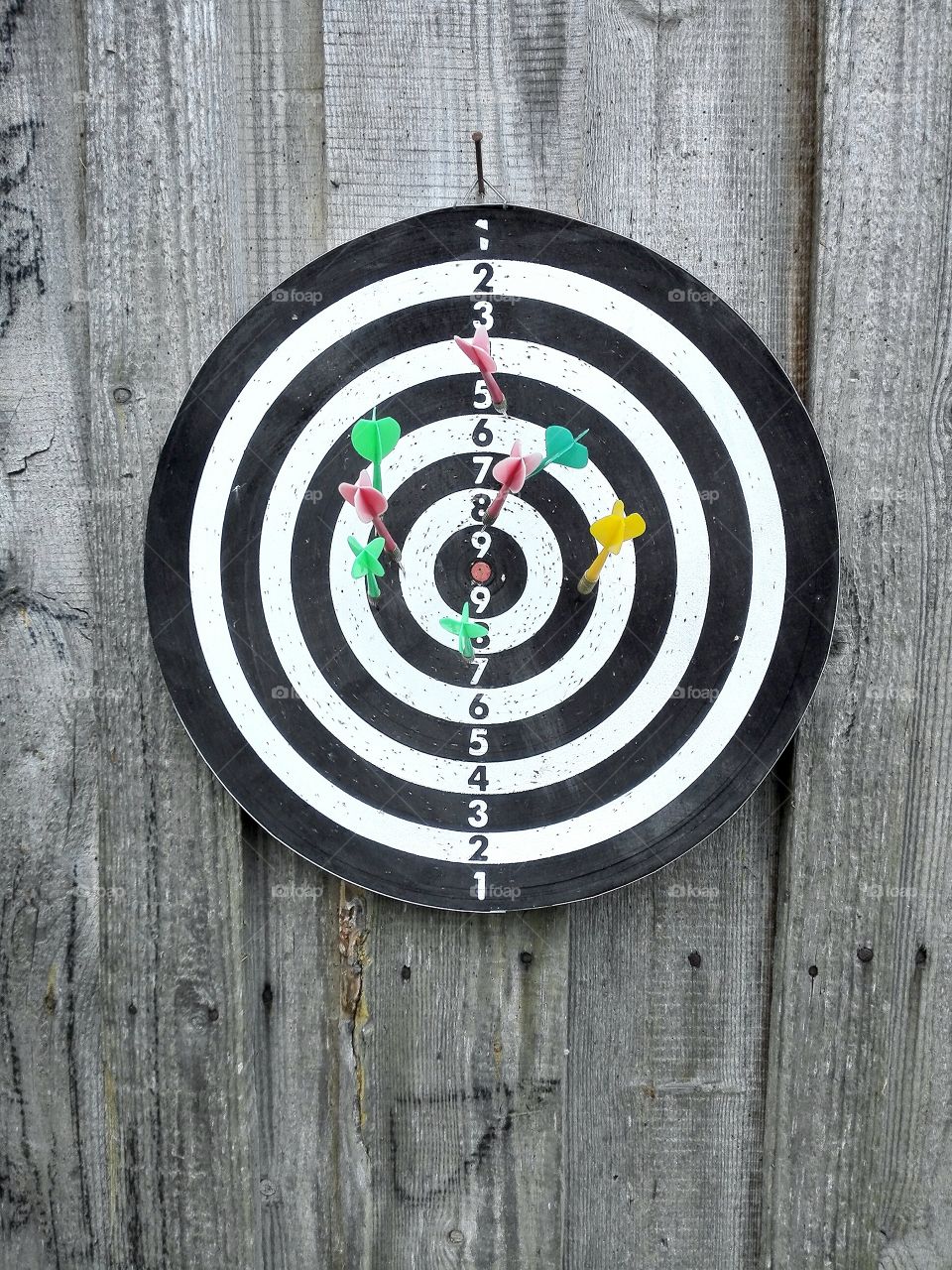 Darts with concentric circles