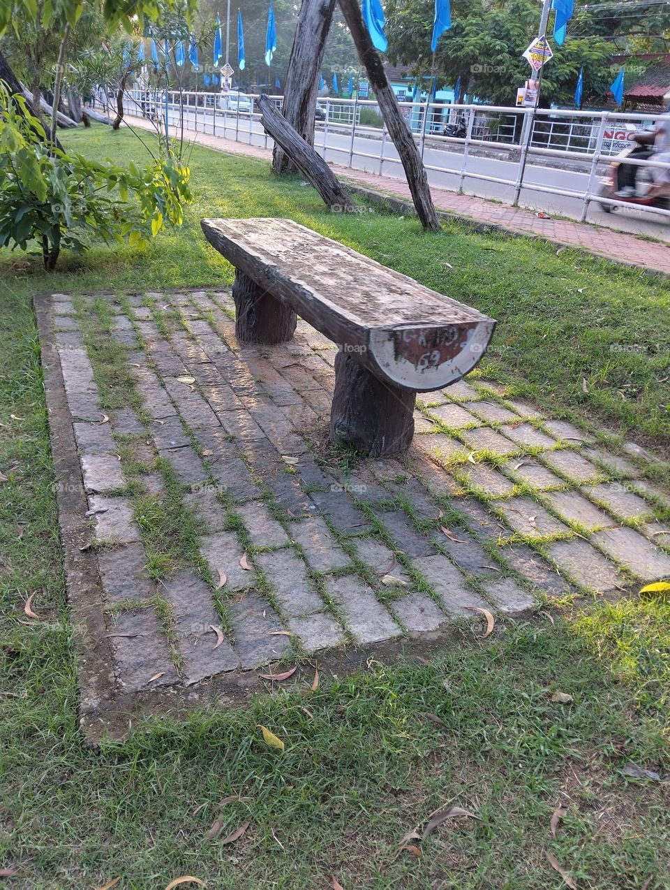 Bench for park.
