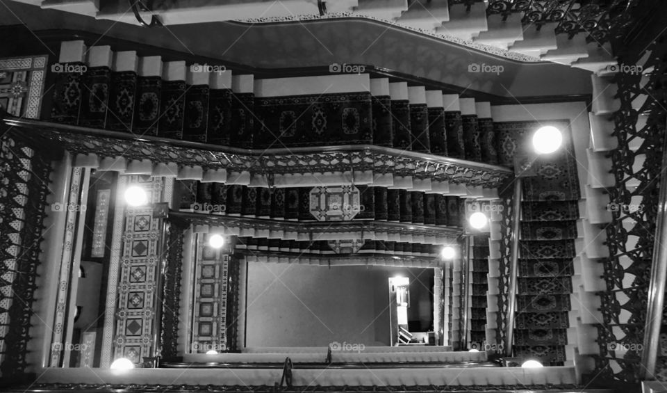 Windsor Staircase. The internal staircase in the Windsor Hotel. 