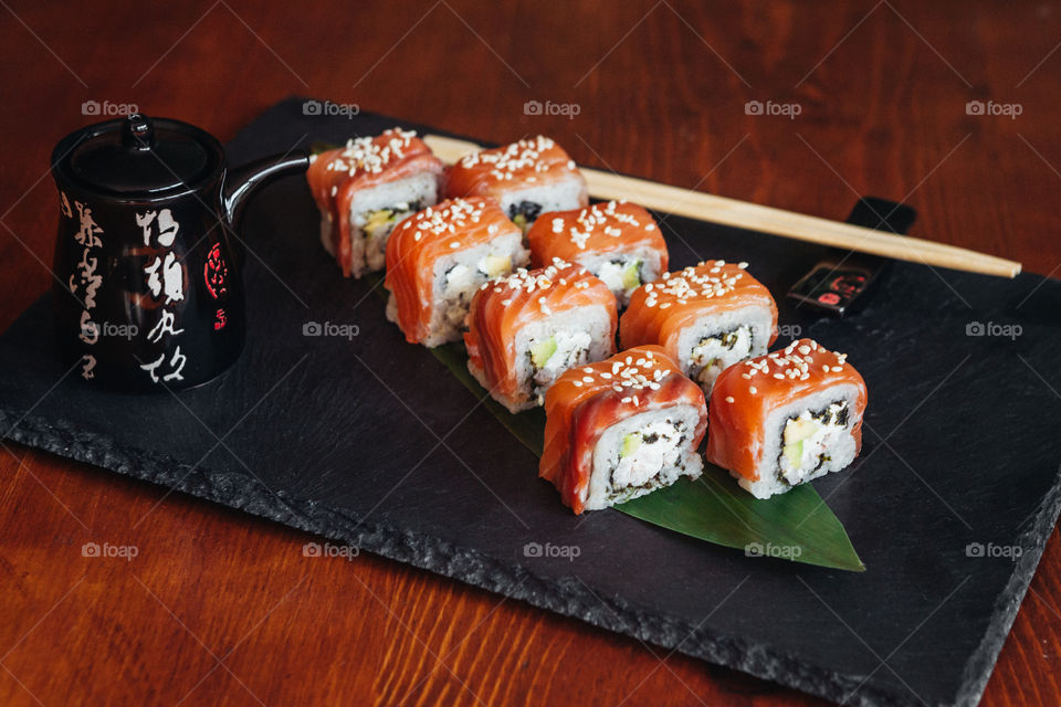Sushi, Rice, Salmon, Food, Seaweed