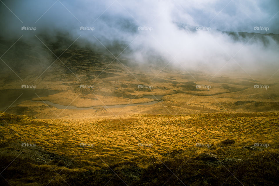 Landscape, Fog, Sunset, No Person, Sky