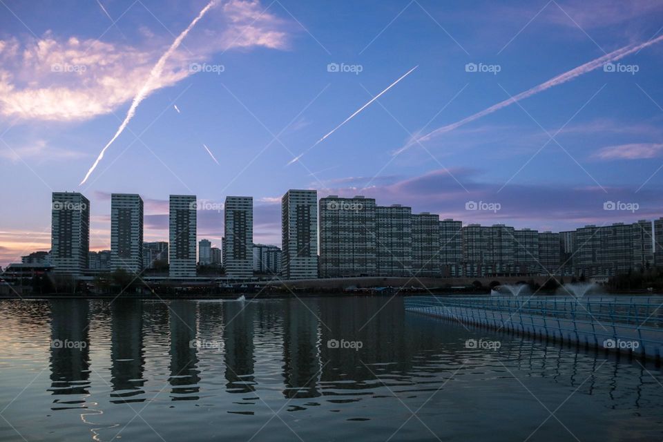sunset light at Goksu Park