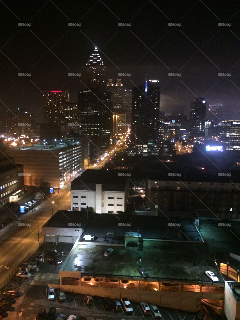 Atlanta at Night. Atlanta bright lights