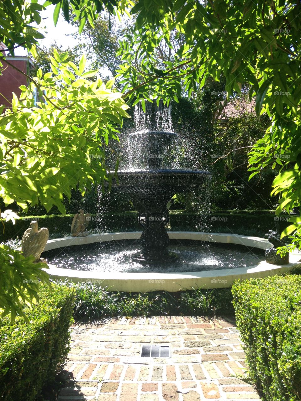 Calhoun Mansion Fountain 