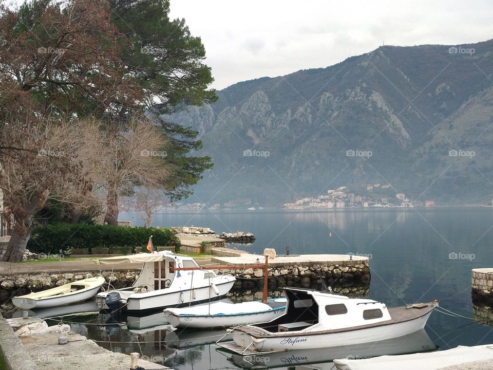 Boats at the shore Italy