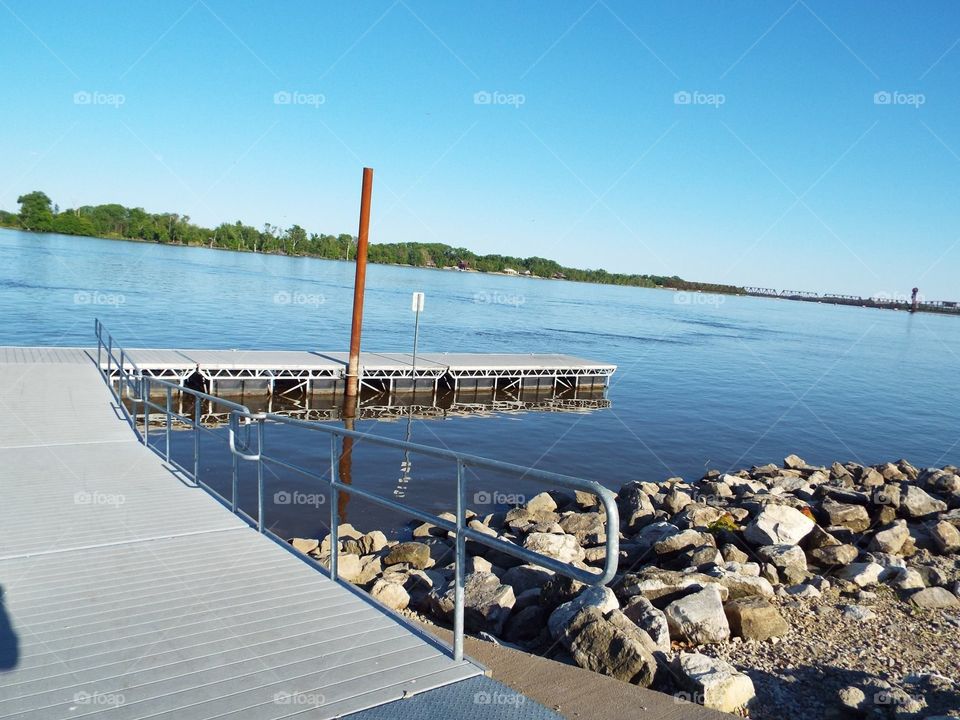 Mississippi River dock fishing