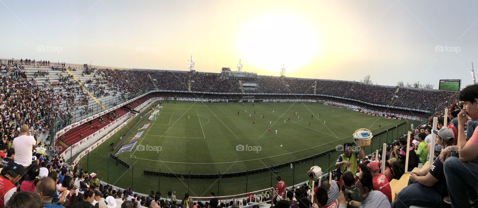 Game at Dawn. First game of the season for the Mexican soccer league. One of the biggest rivalries and it did not disappoint. 