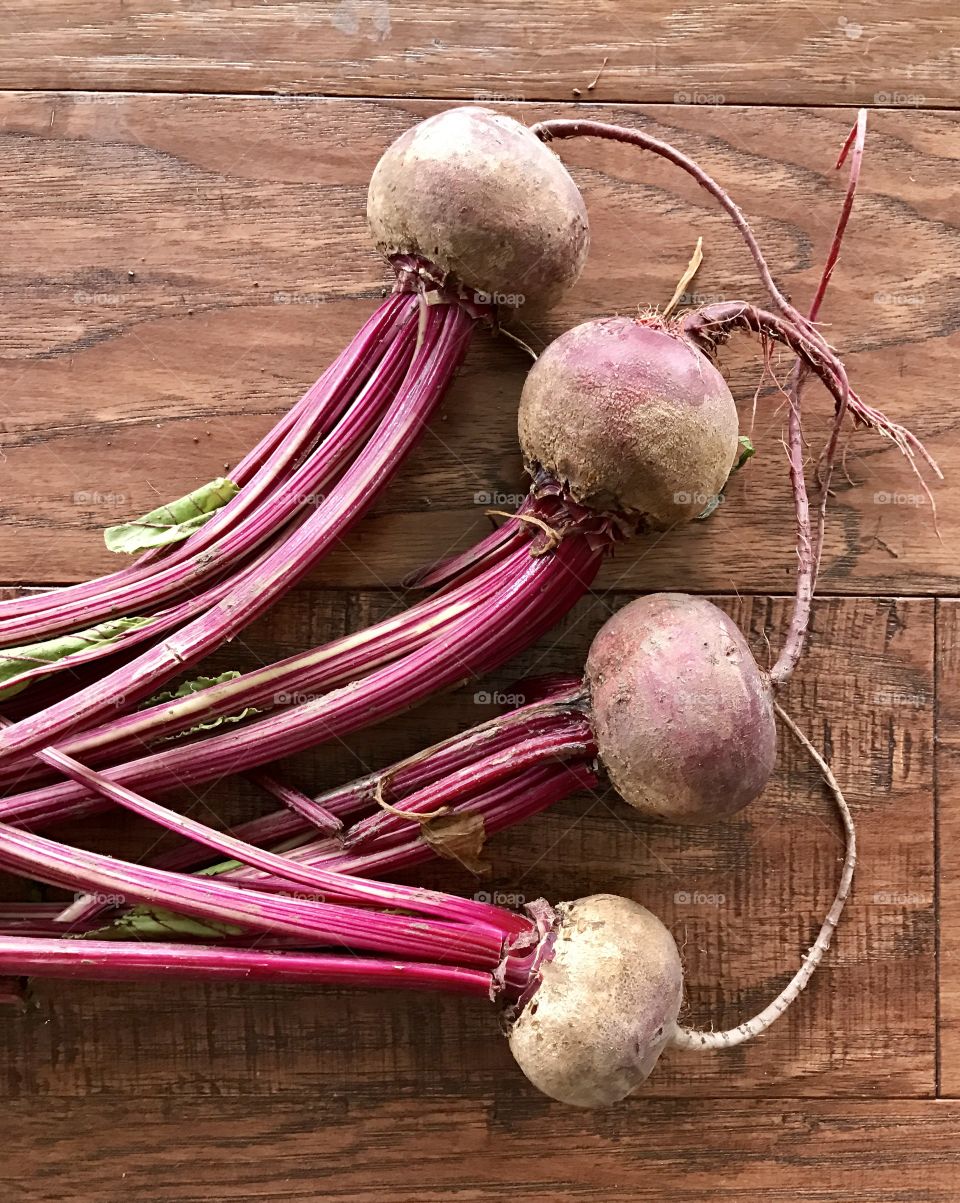 Bunch of small Red beets 