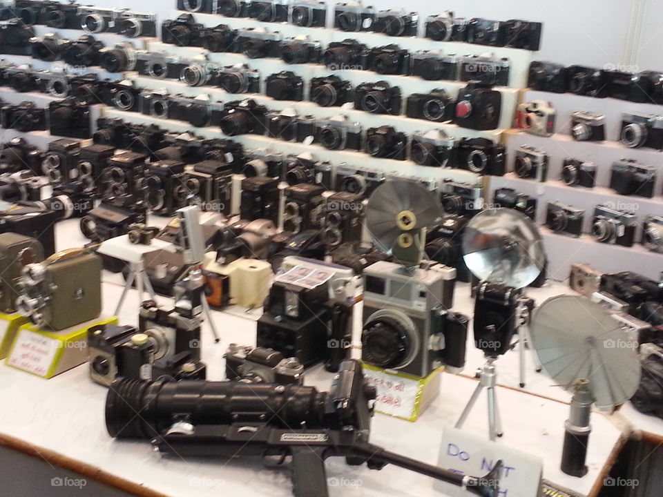camera collection by one old man