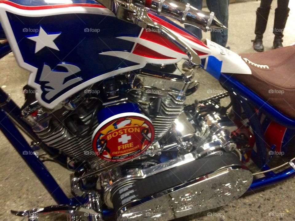 New England Patriots Boston Fire Department Motorcycle 