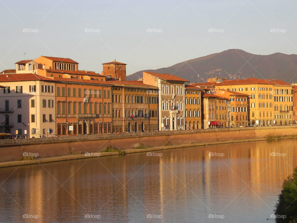Pisa by sunset