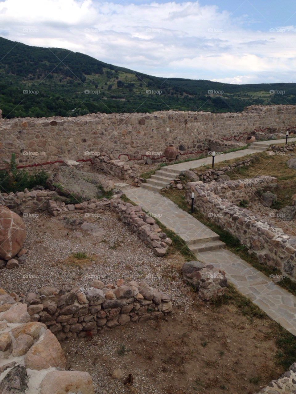 Peristera fortress  in Bulgaria - Ancient and Medieval archaeological monument in Peshtera, Bulgaria.