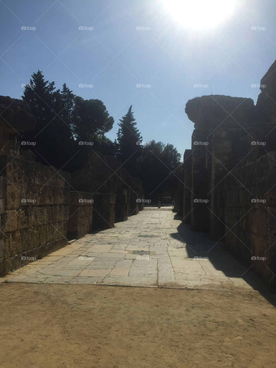 Pathway to the coliseum 