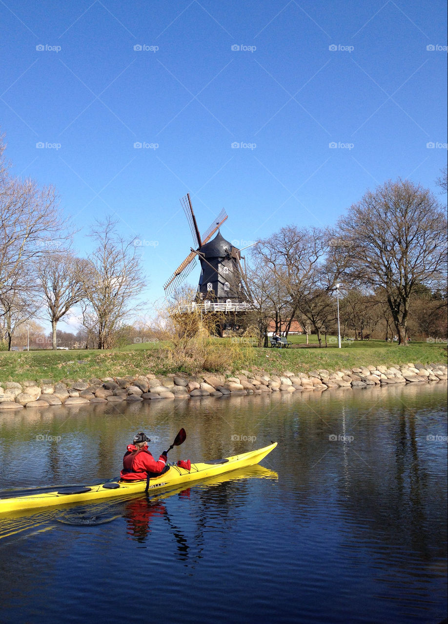 Kayaking in Malmö.