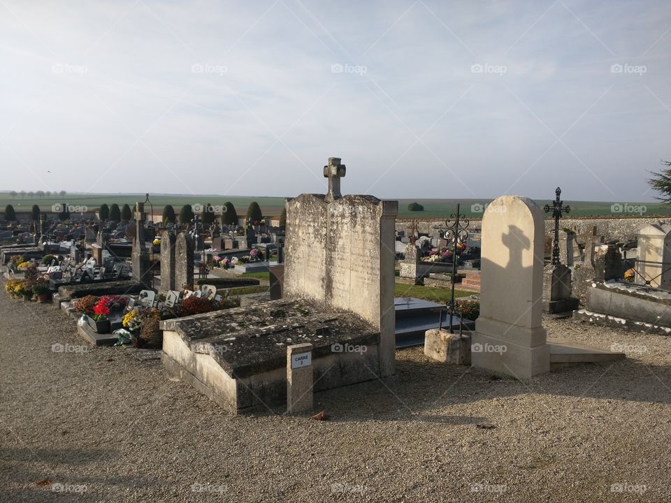 The cemetery, Provins, France
