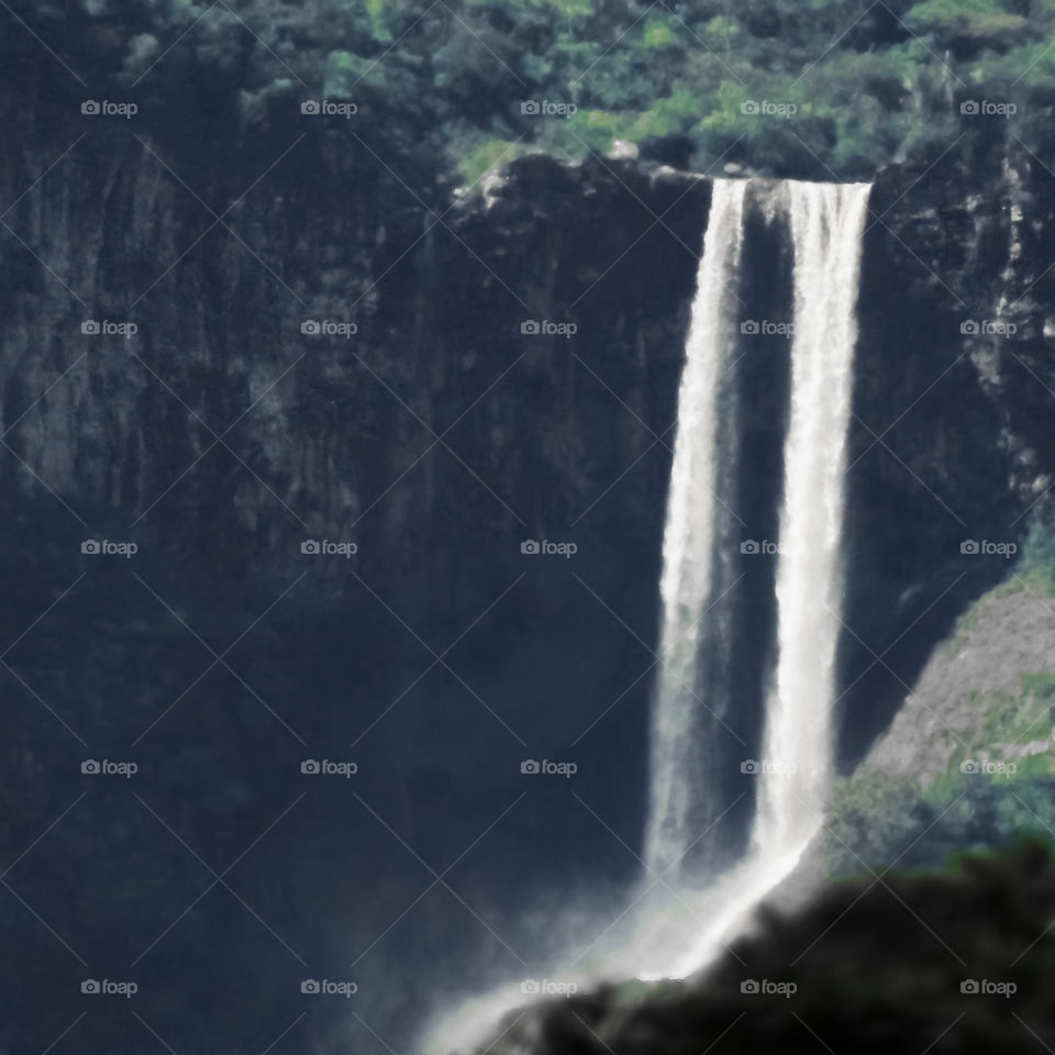 The waterfall from beyond