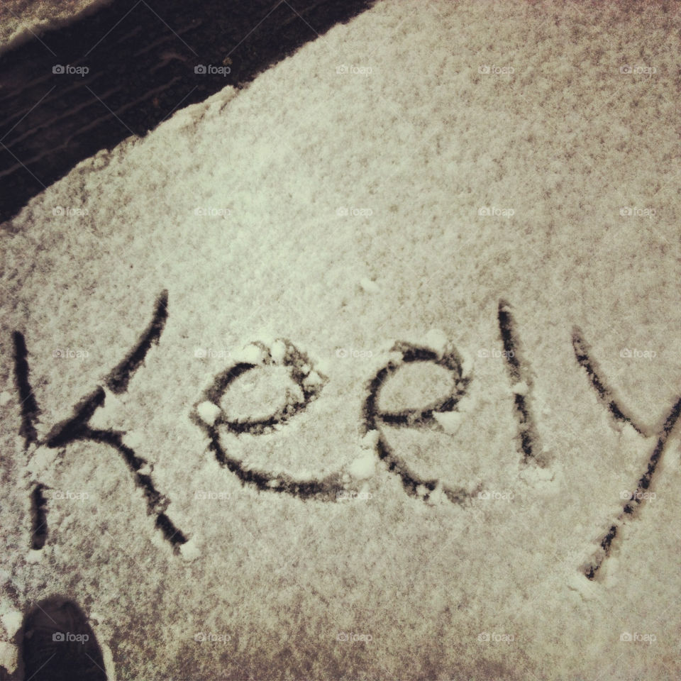 Name in the snow