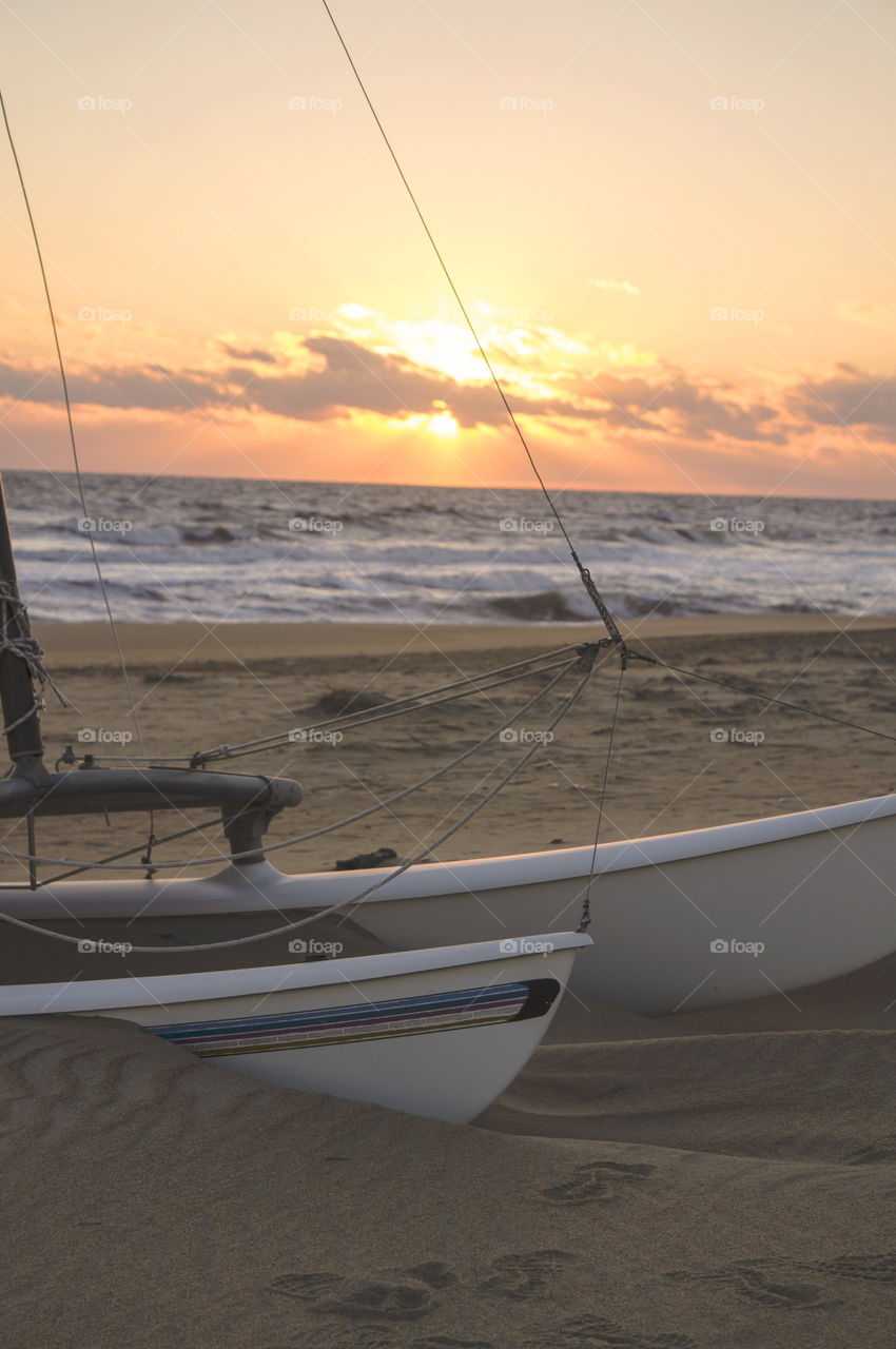 Sailboat Aground