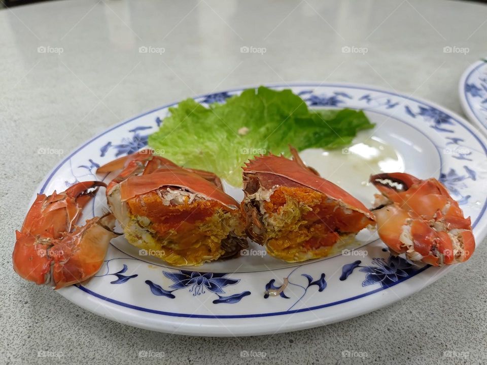 Delicious sea food crab dishes