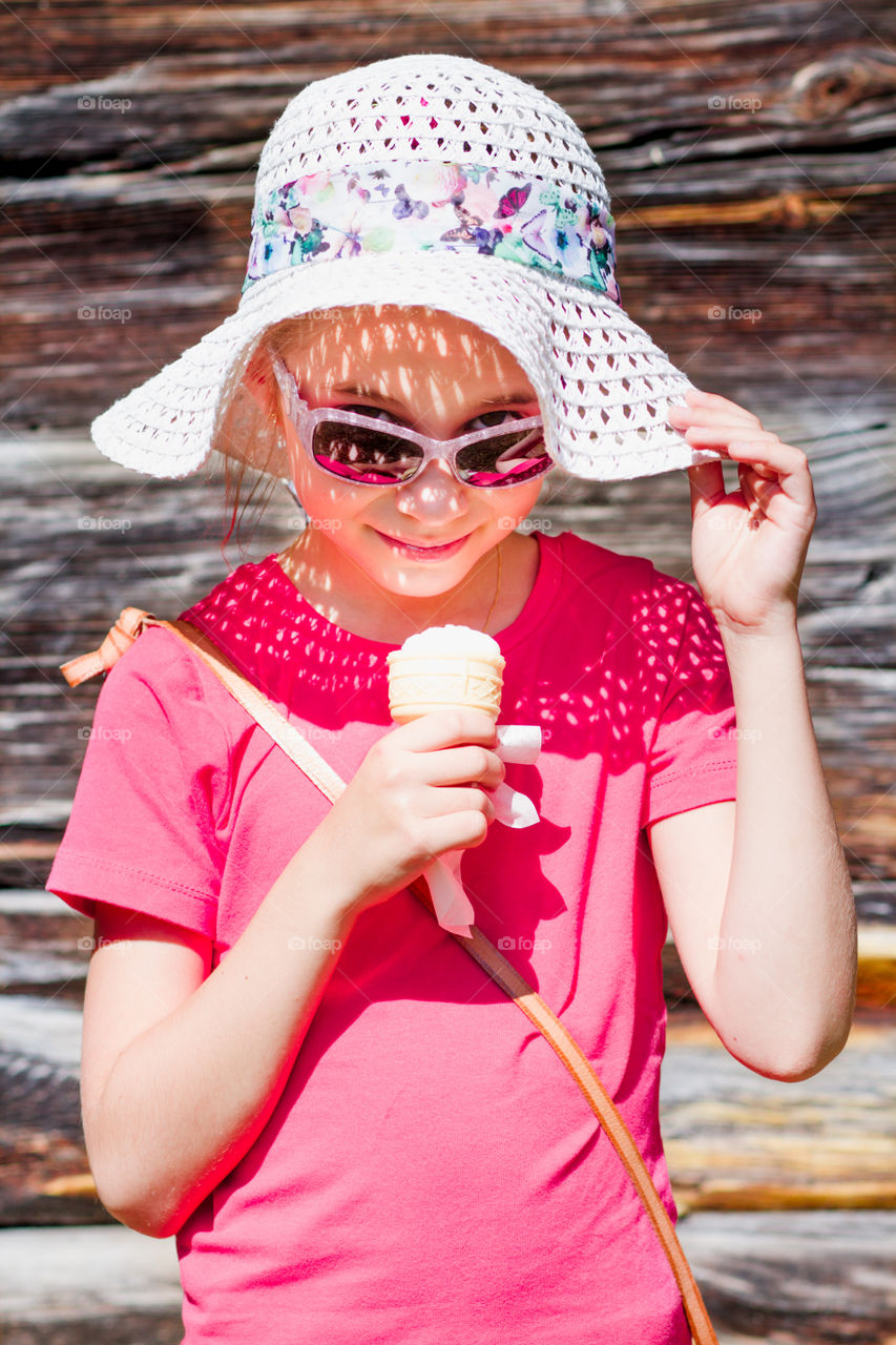 Girl with ice cream