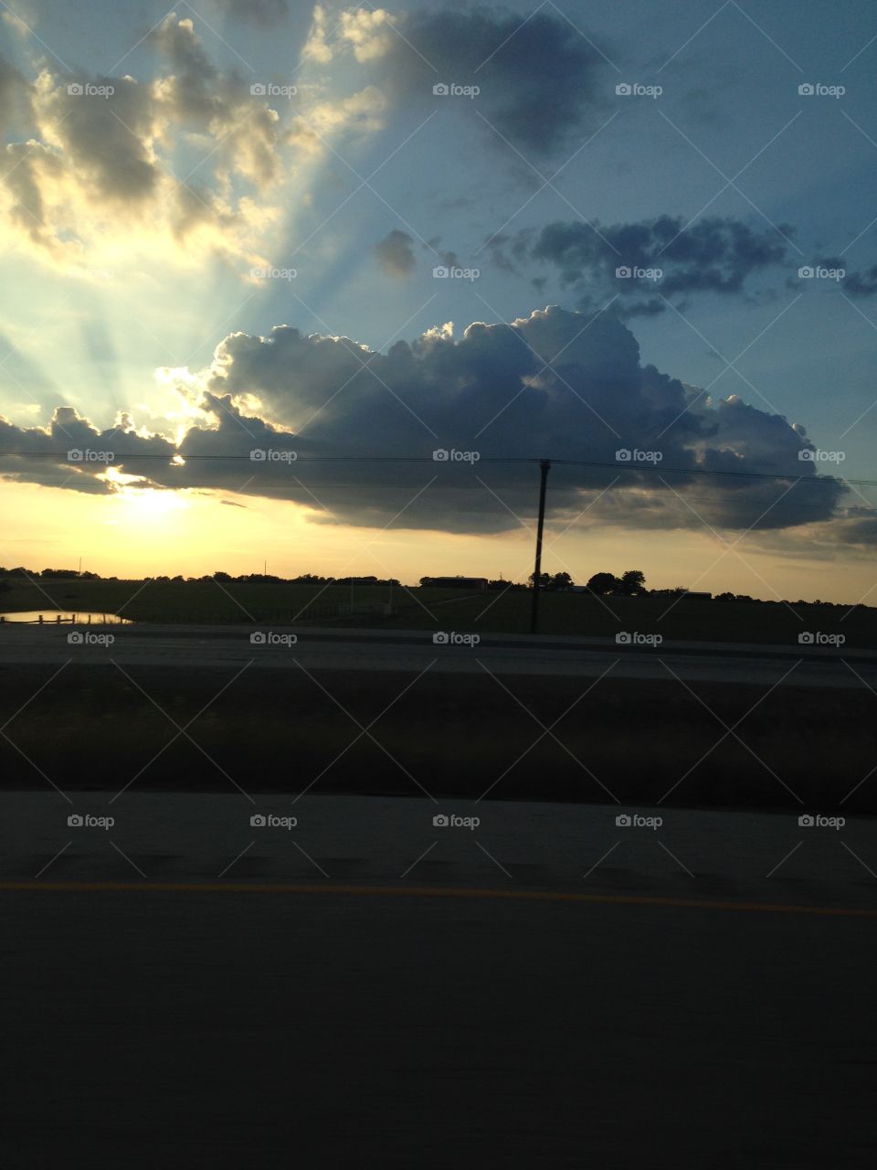 Sunset, Landscape, Light, Sky, Water