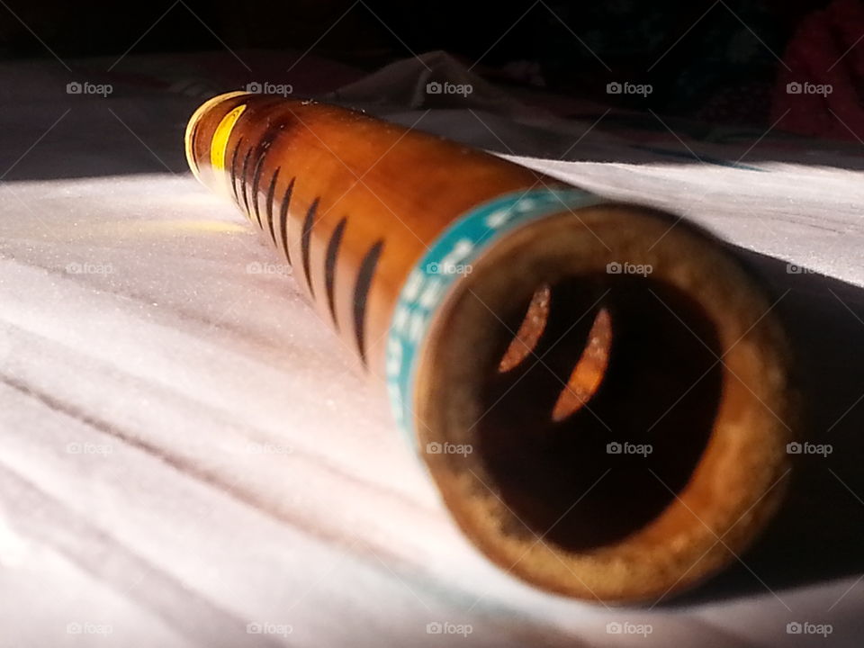 flute instrument. blow to make beautiful sound