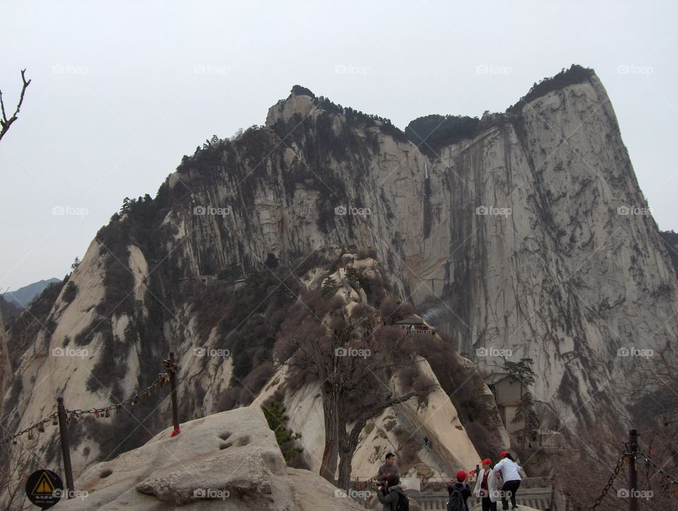 Mt Hua near Huayin in Shaanxi Province China