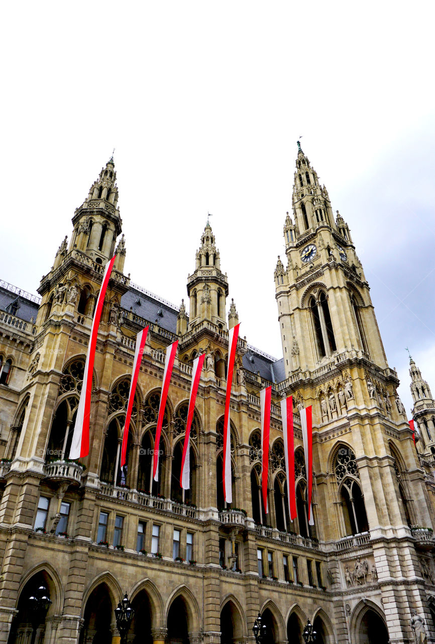 Rathaus city hall in vienna, Austria 