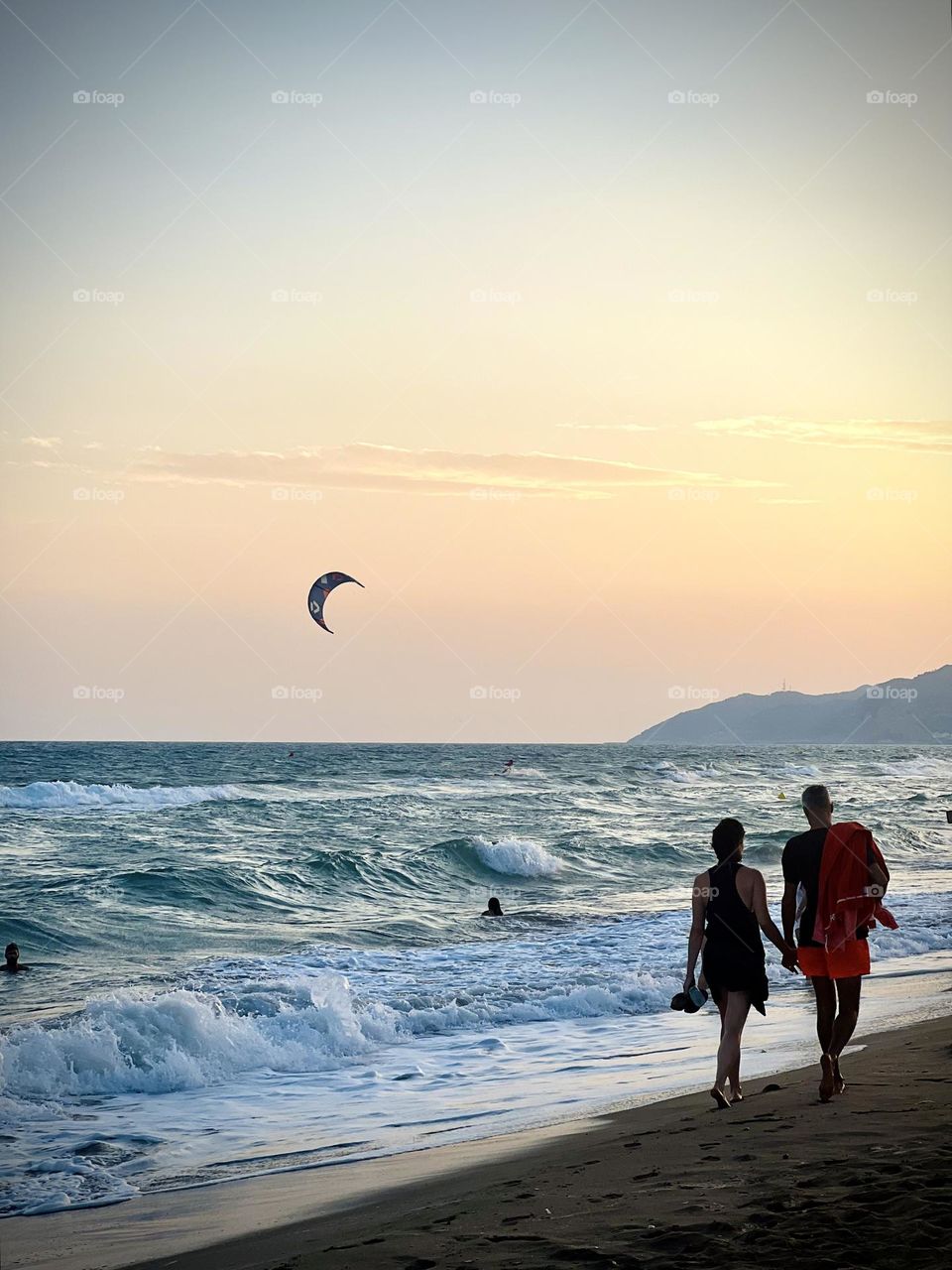 Couple at sunset 