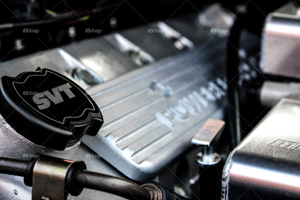 supercharged cobra close up