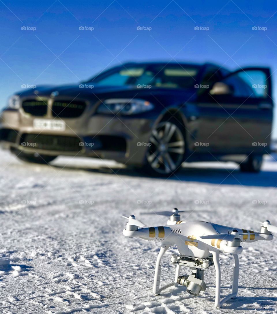 Drone and bmw