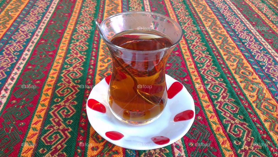 Apple tea in Turkey 