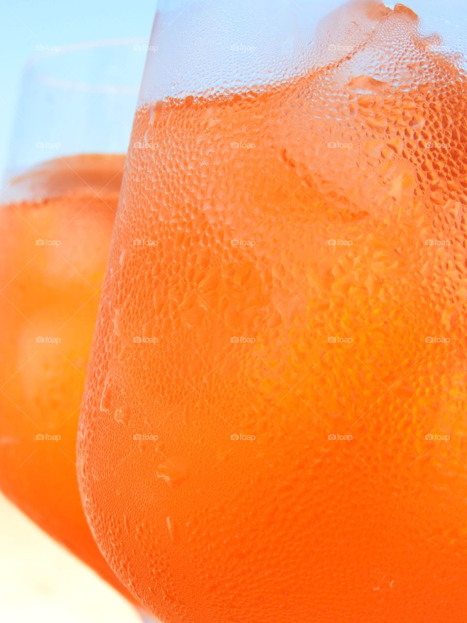 orange refreshing cold drink