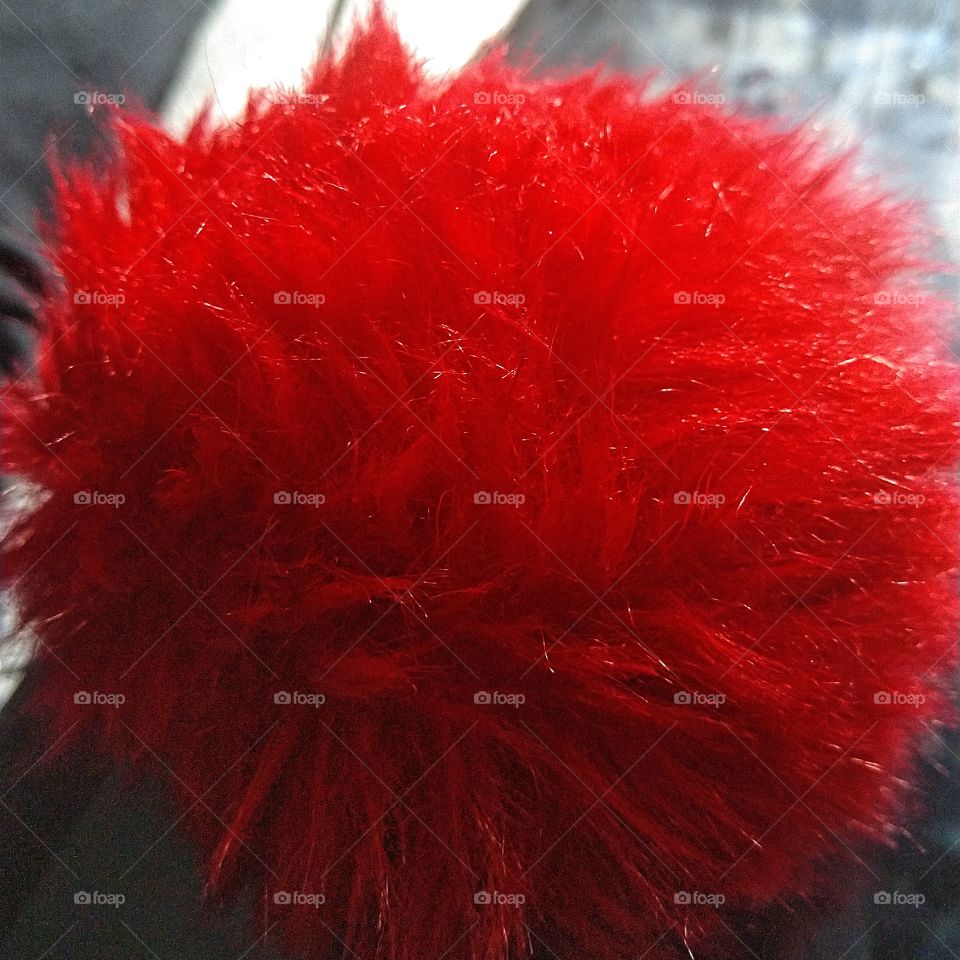 my red fluff ball