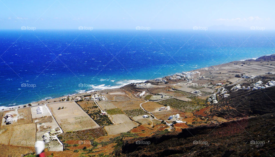 Santorini villages