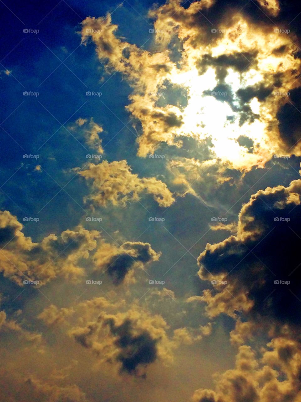 Summer sky with clouds