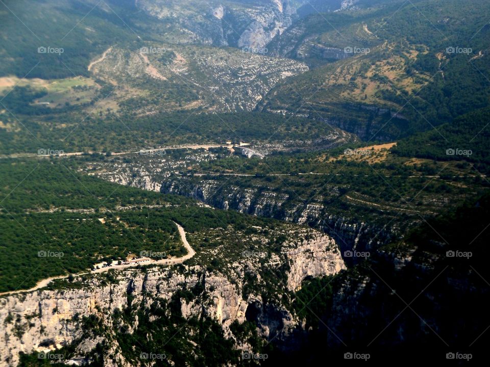 Scenic sight in the natural park Verdon in France