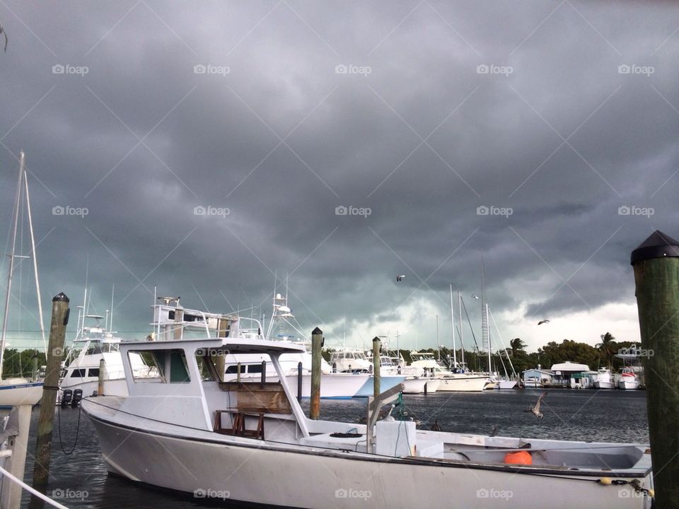 Key Largo Storm clouds