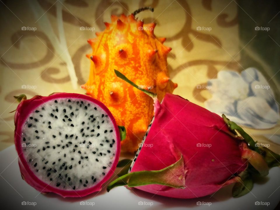 Bright fruit still life