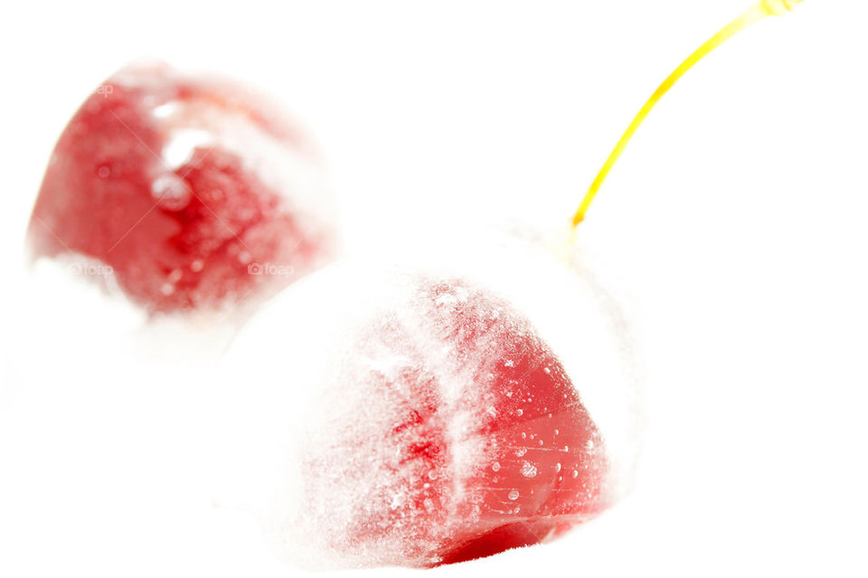 Frozen cherry fruits