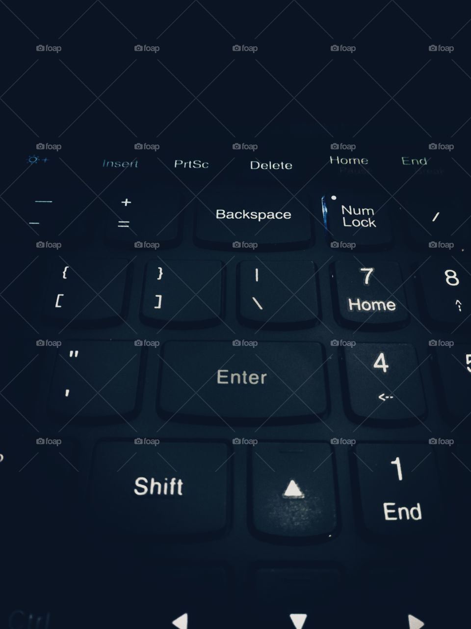 Enter into keyboard