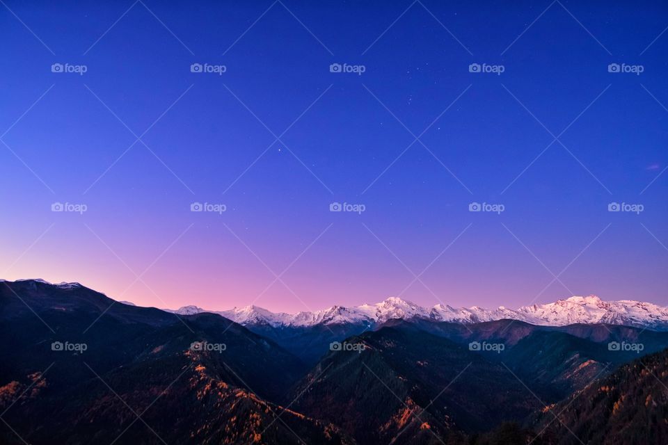 Beautiful moment before sunrise