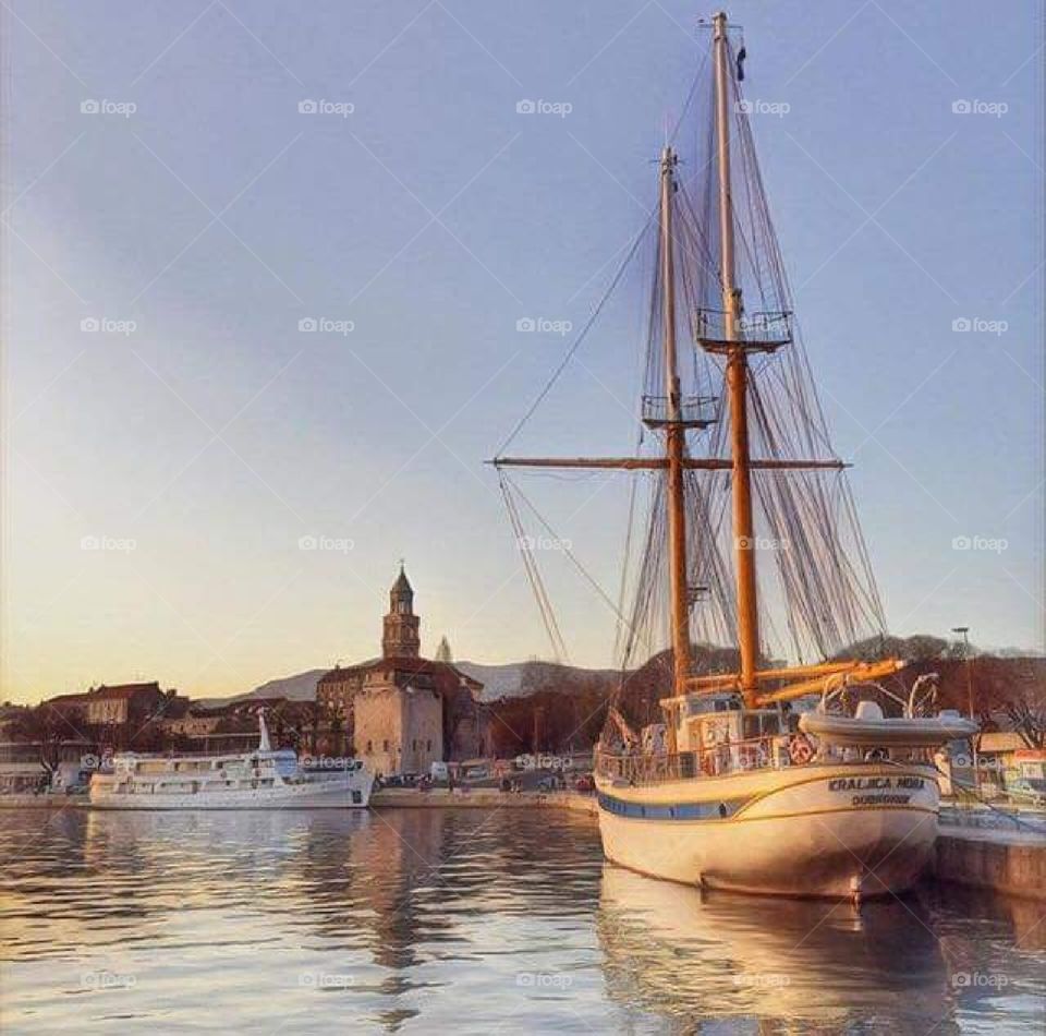 Split city from croatia