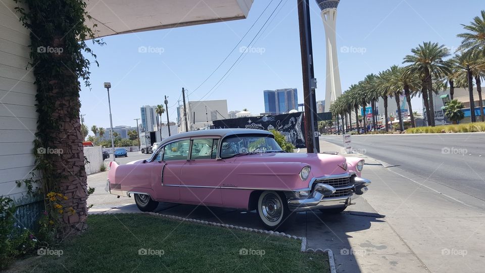 pink car