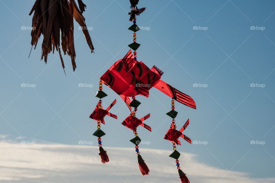 Thai baby’s fish mobile 