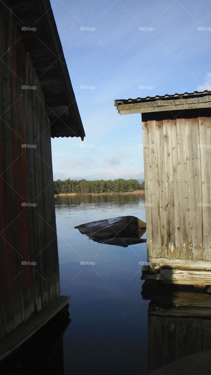 Shed by sea