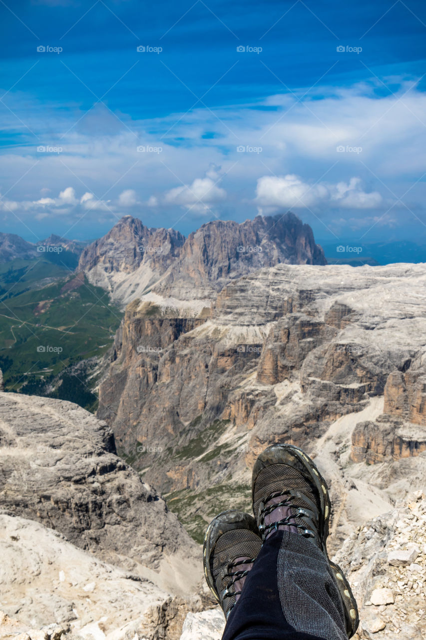 View from Piz Boè (3.152 m)